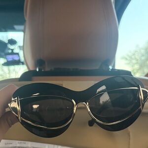 ❌sold❌Loewe Black and Gold Sunglasses